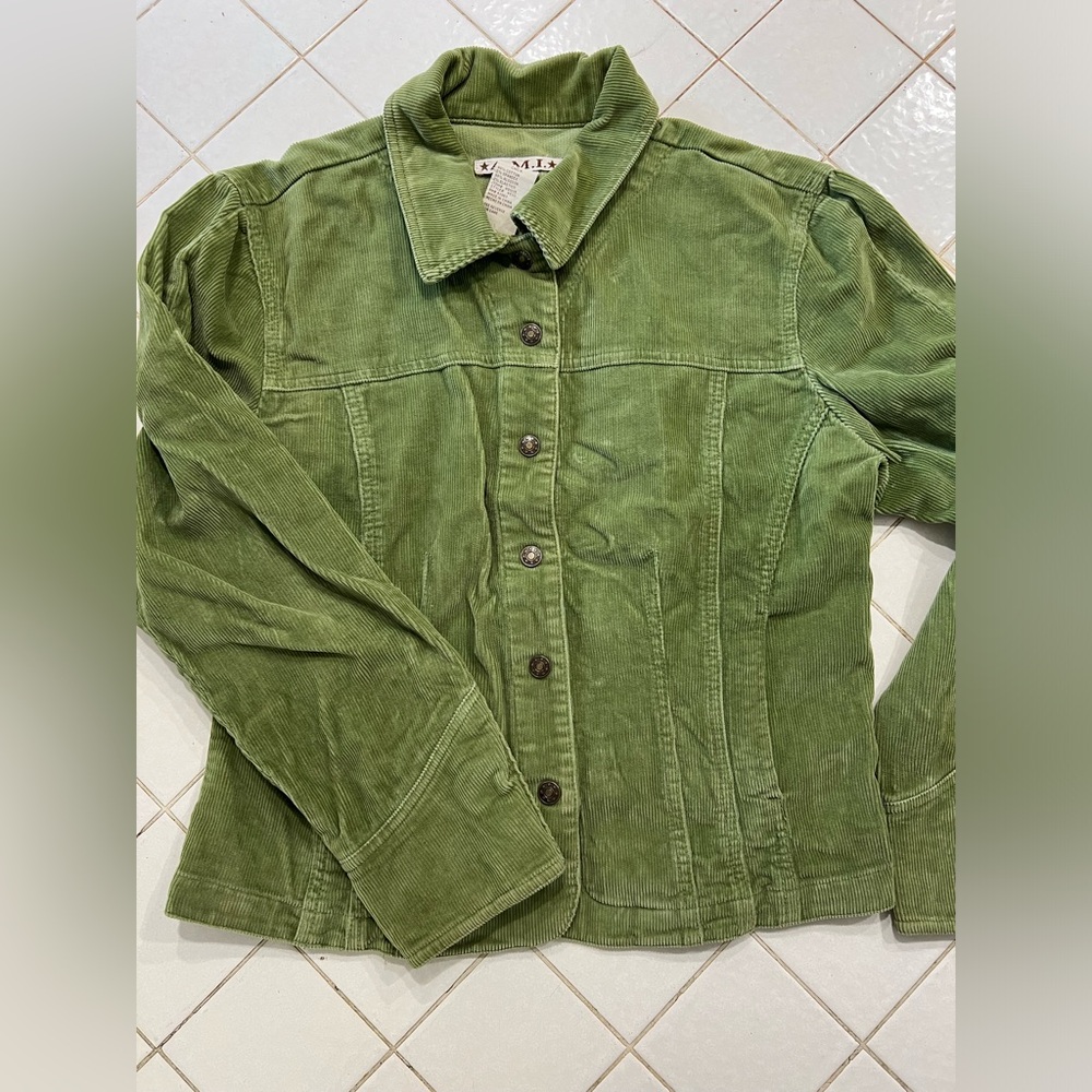 A.M.I. Corduroy Green Jacket